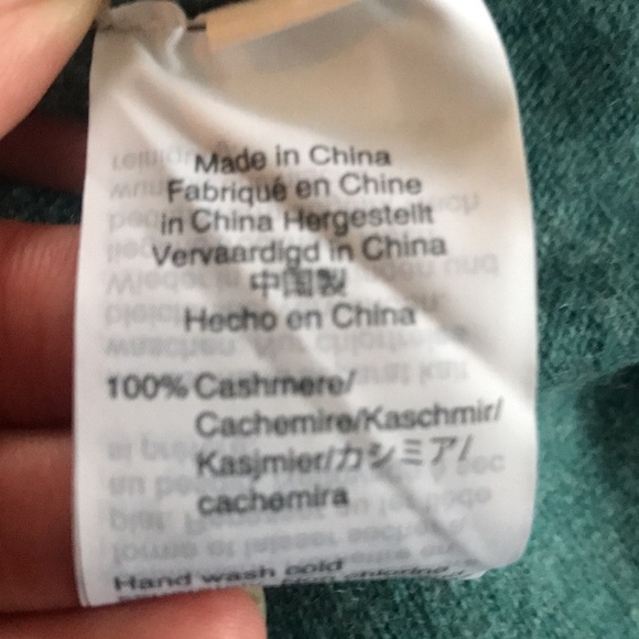 J. Crew  Heather Blue 100% Cashmere Sweater XL - Picture 12 of 12